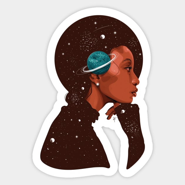 Cosmos Sticker by Ana Ariane